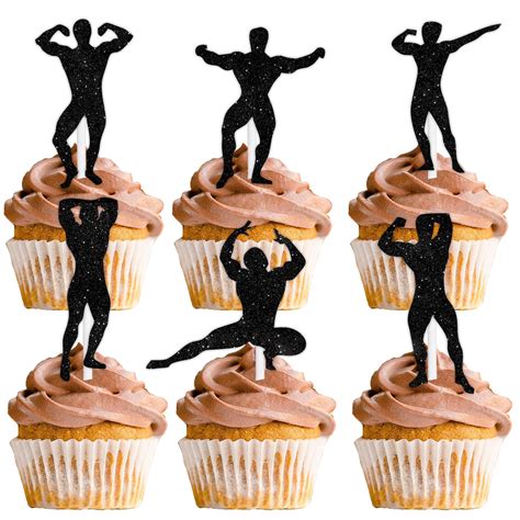 Gym Birthday Decorations Weightlifting Cake Topper Gym Happy Birthday ...