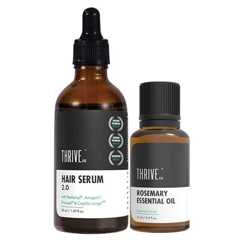 Buy Thriveco ROSEMARY ESSENTIAL OIL -15ML & Thriveco HAIR GROWTH SERUM ...