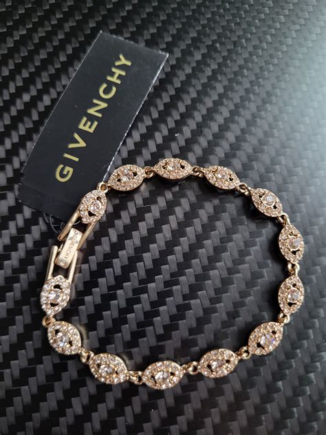 Givenchy NEW Crystal Flex Gold Eye Bracelet 👁️ | Grailed