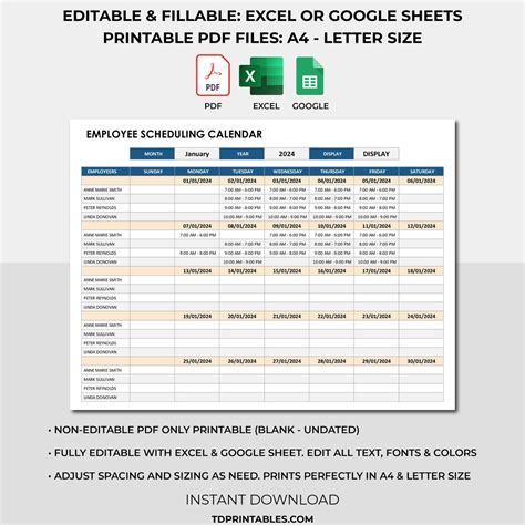 Image result for Employee Schedule Calendar