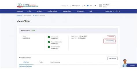 View Client Details (by ERIs) > User Manual | Income Tax Department