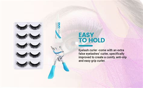 Miss Hot 10 Pair False Eyelash 2 Pcs Eyelash Glue With 1 Eyelash Curler ...