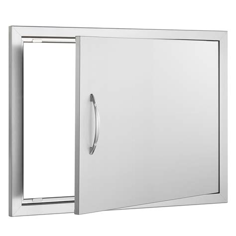 SKYSHALO Outdoor Kitchen Double Drawers Stainless Steel Access Door ,32 ...