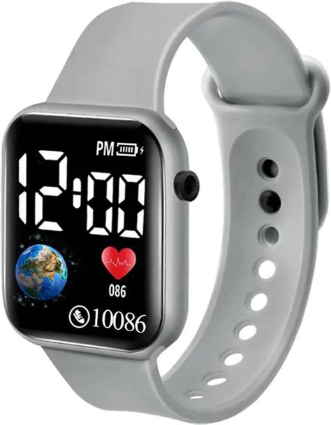 Acnos Polyurethane Premium Grey Color Luminous LED Display Digital ...