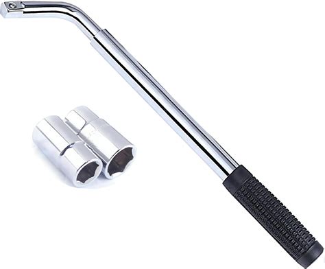 Amazon.com: QWORK Car Spare Tire Lug Wrench for Jack, 13/16" High ...