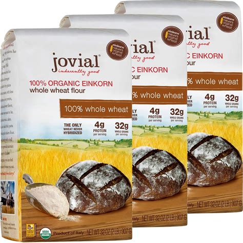 Amazon.com : Jovial Einkorn Baking Flour | 100% Organic Einkorn Whole ...