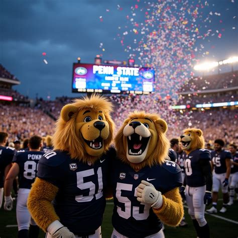 Energetic Penn State Football Stadium Scene | Stable Diffusion Online