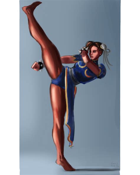 Chun Li Leg Anatomy and Experiments.. study by oscarito17 on DeviantArt