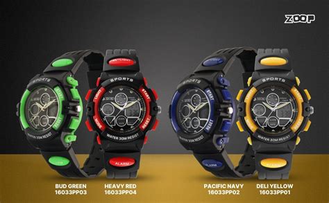 Zoop Analog Digital Watch with Black Dial & Black Strap for Boys Kids ...