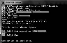 test telnet send an email via the telnet tool to test server test telnet send an email via the telnet tool to test server