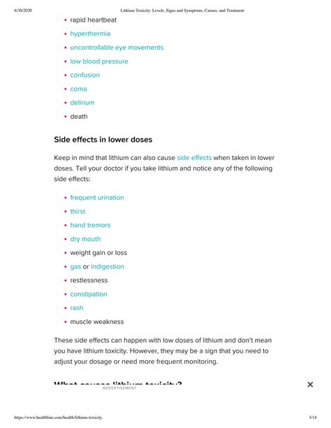 SOLUTION: 5 lithium toxicity levels signs and symptoms causes and ...