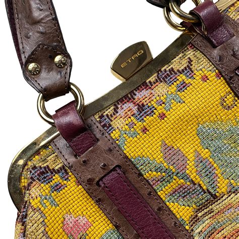 ETRO gobelin tapestry hand bag | NOIR ONLINE