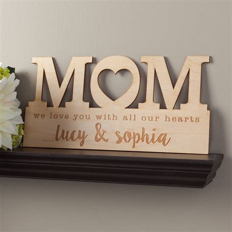 For Mom Personalized Wood Plaque - Mother's Day Gift - Walmart.com ...