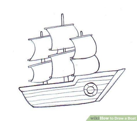 4 Ways to Draw a Boat | Boat drawing, Boat drawing simple, Ship drawing