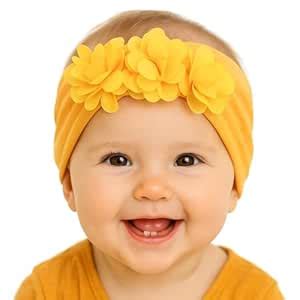 SYGA Baby Girls Nylon Headbands Hairbands Hair Accessories Soft Flower ...