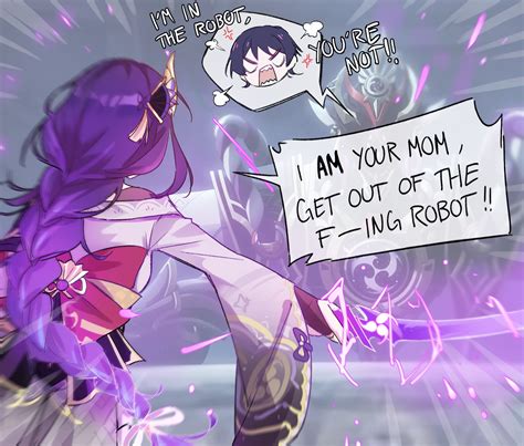 raiden shogun, scaramouche, and scaramouche (genshin impact) drawn by ...