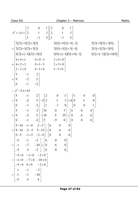 NCERT Class 12 Maths Chapter 3 Exercise 3.2 Solutions - Matrices