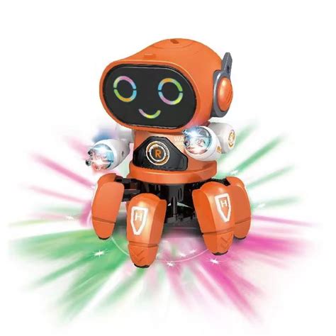 Buy Dancing Robot Toy with Flashing Lights & Musical Sound (6 Months ...