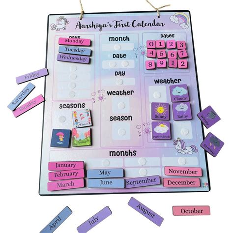 Buy Unique Activity Wooden Calendar – Popup Kids