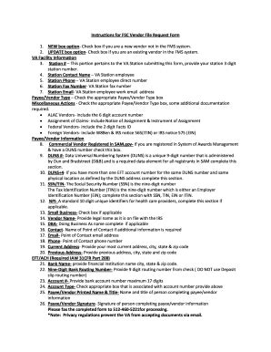 Instructions for FSC Vendor File Request - Fill Out, Sign & Share ...