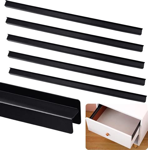 Amazon.com : 6 Pack Metal 16 Inch Drawer Hanging File Rails Black File ...