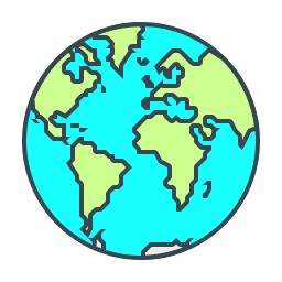 Download Free World map Icons in PNG & SVG