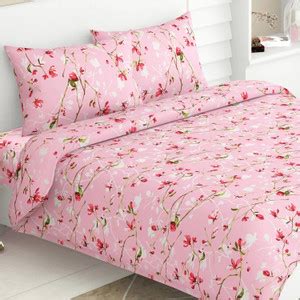 NIDIF Polycotton Double, King Fitted (Elastic) 300 TC Floral Bedsheet ...