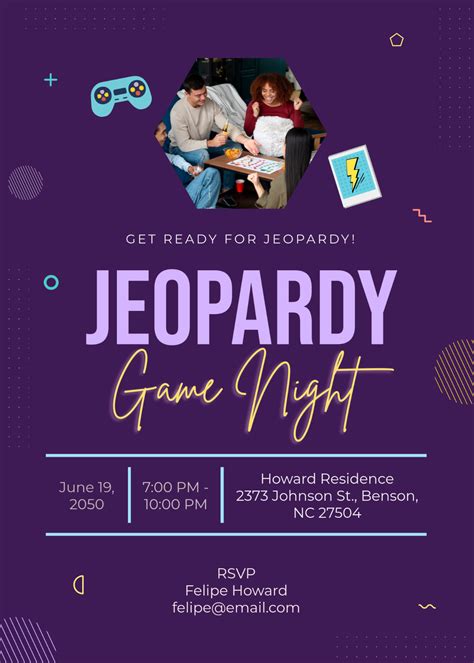 Free Game Night Invitation Templates, Editable and Printable