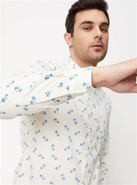 Buy Men Floral Printed Slim Fit Shirt Online at just Rs. 999.0 ...