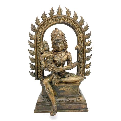 Buy South Indian Arts Bronze Panchaloha Shiva Sitting with Karthick ...