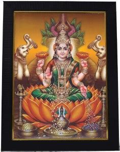 99CRAFTS Goddess Lakshmi / Laxmi Devi / Dhana Lakshmi Gold Photo Frame ...