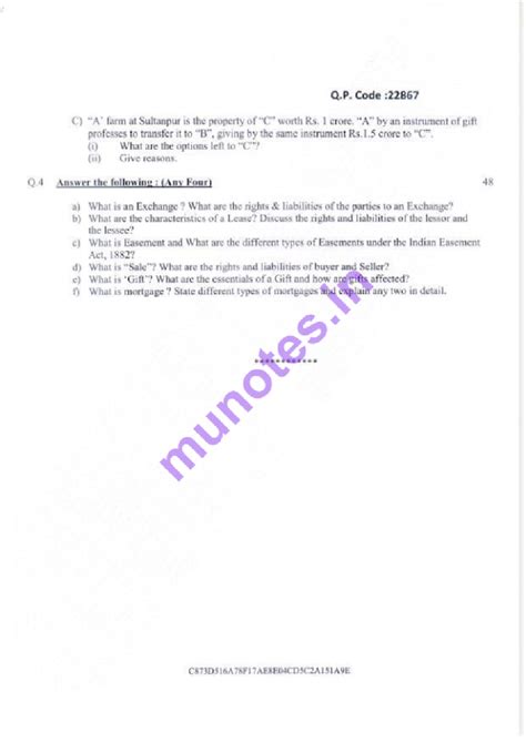 TOPA question papers - C) farm Q. Code (ii) (i) professes Give What to ...