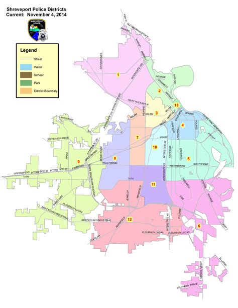 Subdivision Shreveport Map
