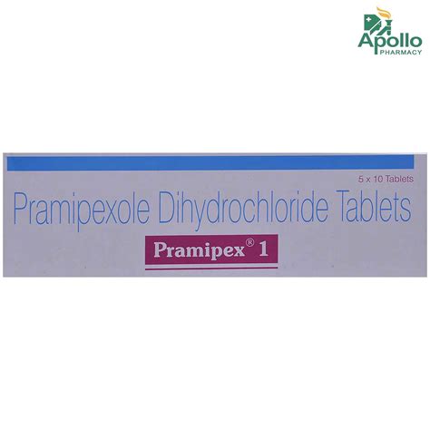 Pramipex 1 Tablet 10's Price, Uses, Side Effects, Composition - Apollo ...