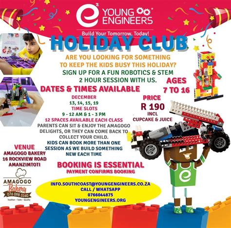 Young Engineers Holiday Club, 16 Rockview Rd, Durban, 4126, South ...