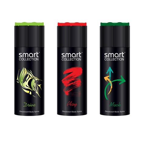 Smart Collection Drive + Play + Mach Deo Combo Set For Men (150ml each ...