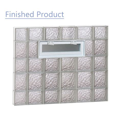 REDI2SET Ice Glass 42-1/2-in x 32-3/4-in Frameless Replacement Vented ...