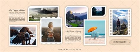 Pictures or photos frame collage layout abstract photo frames and ...