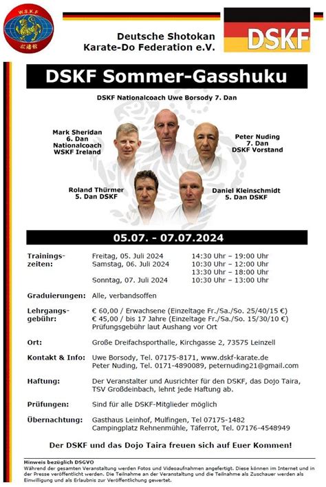 DSKF Karate Sommer-Gasshuku 2024, Kulturhalle Leinzell, Schwabisch ...