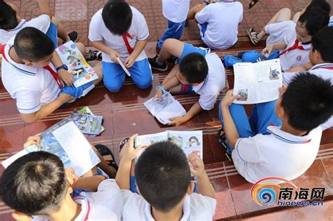 世界读书日：海口小学生让书本“流动”起来-海口新闻网-南海网
