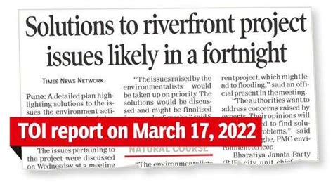 Environmentalists Call On Pmc To Prioritise River Water Cleaning | Pune ...