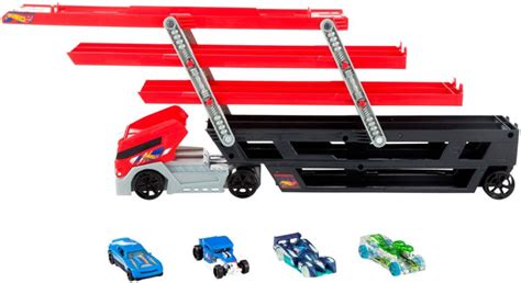Hot Wheels Mega Hauler Truck with 4 Die-Cast Cars – The Moms Darling ...