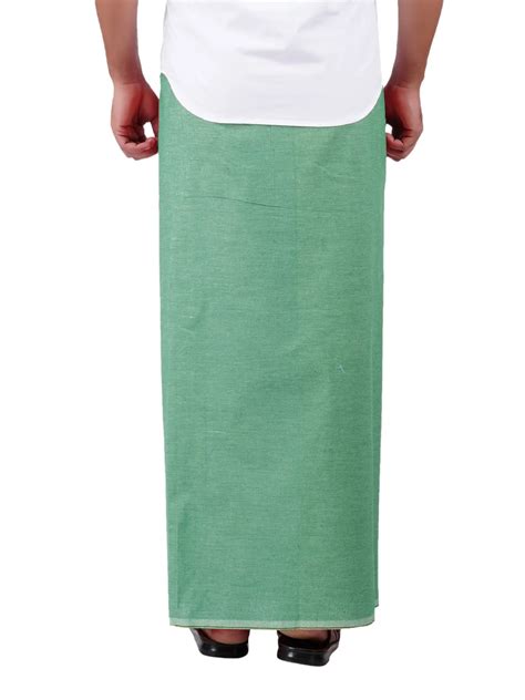 Flexi Readymade KFC Single Pista Green Colour Dhoti