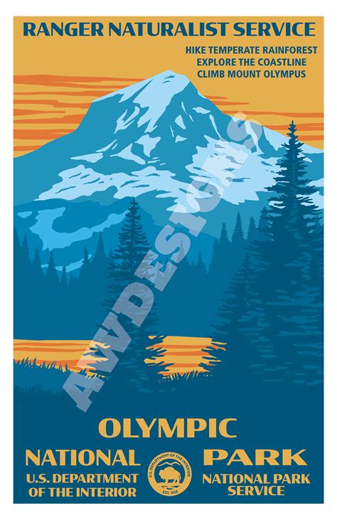 WPA Style National Park Posters :: Behance