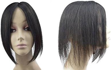 Remeehi 5"X4"Cm Mono Base Hairpiece Closure Clip In Human Hair Topper ...