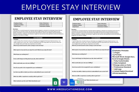 Stay Interview Worksheet 的图像结果