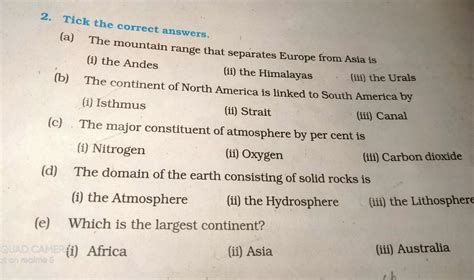 tick the correct answer सही जगह पर सही का निशान लगाएं - Brainly.in