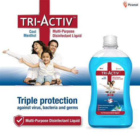 Tri-Activ Menthol Cool Multi-Purpose Disinfectant Liquid, 500 ml Price ...