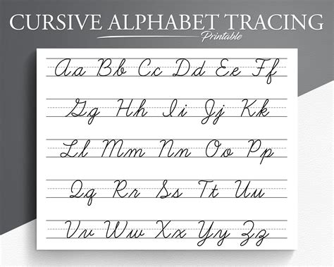 Printable Cursive Alphabet Sheets | Printable Alphabet Letters