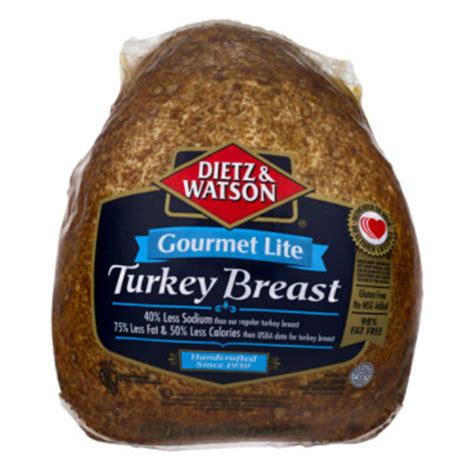 Dietz & Watson Pre-Sliced Gourmet Lite Turkey Breast (per lb) Delivery ...